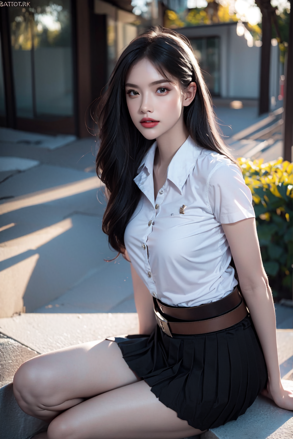 43927-1444115537-(photorealistic_1.4),Best quality, masterpiece, ultra high res,looking at viewer,_,(ํ1girl),(white shirt short sleeves),((black.png